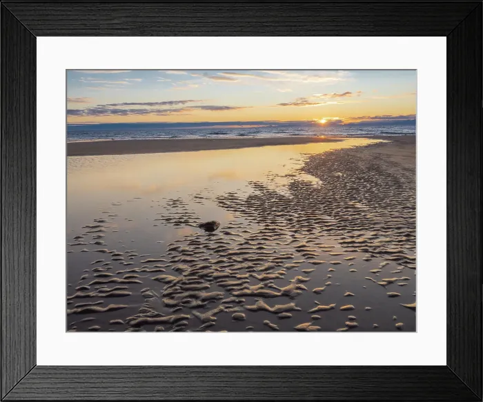Framed Print : Sunset over beach and stream. Kalaloch Beach, Olympic Peninsula, Washington State Framed Print : Sunset over beach and stream. Kalaloch Beach, Olympic Peninsula, Washington State