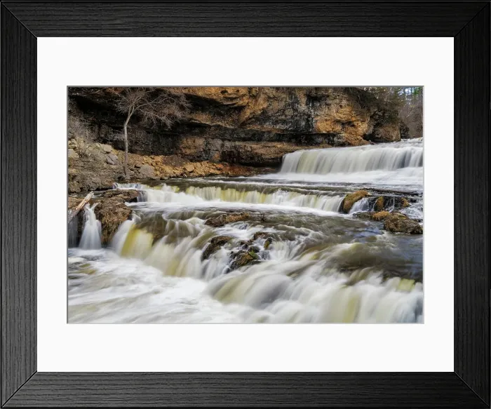 Framed Print : Willow River Falls at Willow River State Park in Hudson, Wisconsin, USA. (Editorial Use Only) Framed Print : Willow River Falls at Willow River State Park in Hudson, Wisconsin, USA. (Editorial Use Only)