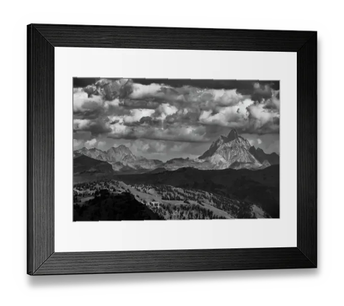 Framed Print : USA, Wyoming. Grand Teton is visible from Taylor mountain Framed Print : USA, Wyoming. Grand Teton is visible from Taylor mountain