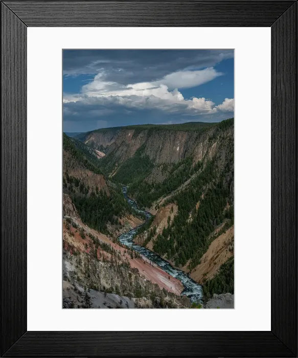 Framed Print : USA, Wyoming. Yellowstone River and Grand Canyon, Yellowstone National Park from Inspiration Point Framed Print : USA, Wyoming. Yellowstone River and Grand Canyon, Yellowstone National Park from Inspiration Point