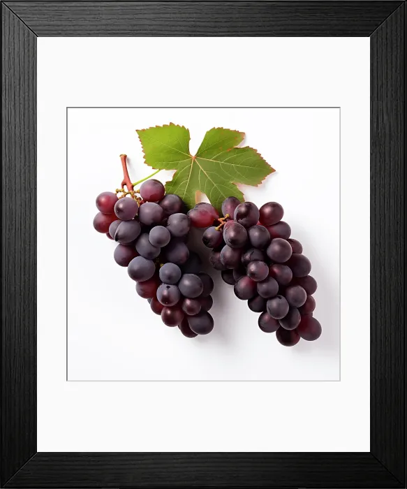 Framed Print : Red grapes close-up. (AI Generated) Framed Print : Red grapes close-up. (AI Generated)