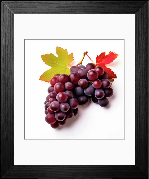 Framed Print : Red grapes close-up. (AI Generated) Framed Print : Red grapes close-up. (AI Generated)