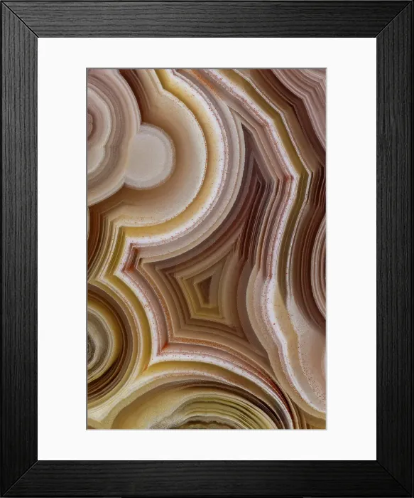 Framed Print : Laguna agate from Mexico