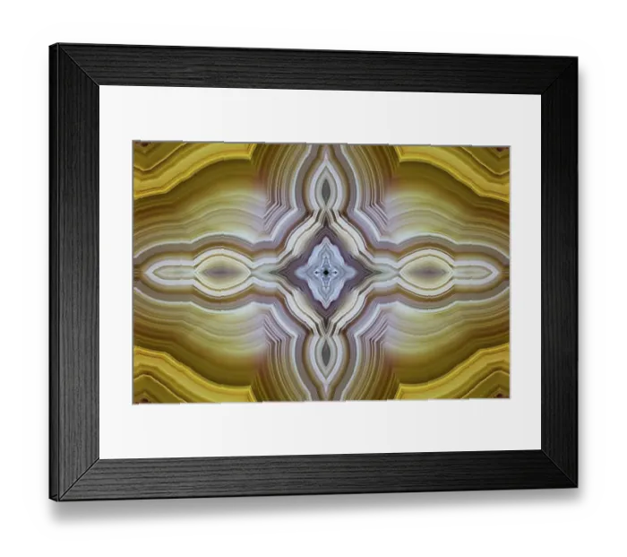 Framed Print : Laguna agate kaleidoscope repeating mirror-effect pattern Framed Print : Laguna agate kaleidoscope repeating mirror-effect pattern