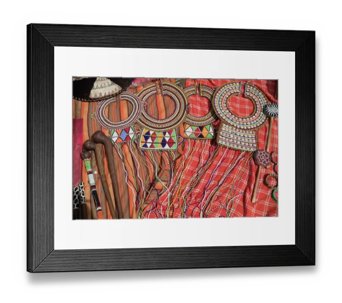 Framed Print : Africa, Kenya. Masai Mara National Reserve, Mara Ashnil. Masai tribal jewelry and ornamentation Framed Print : Africa, Kenya. Masai Mara National Reserve, Mara Ashnil. Masai tribal jewelry and ornamentation