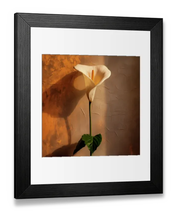Framed Print : Calla lily close-up. (AI Generated) Framed Print : Calla lily close-up. (AI Generated)