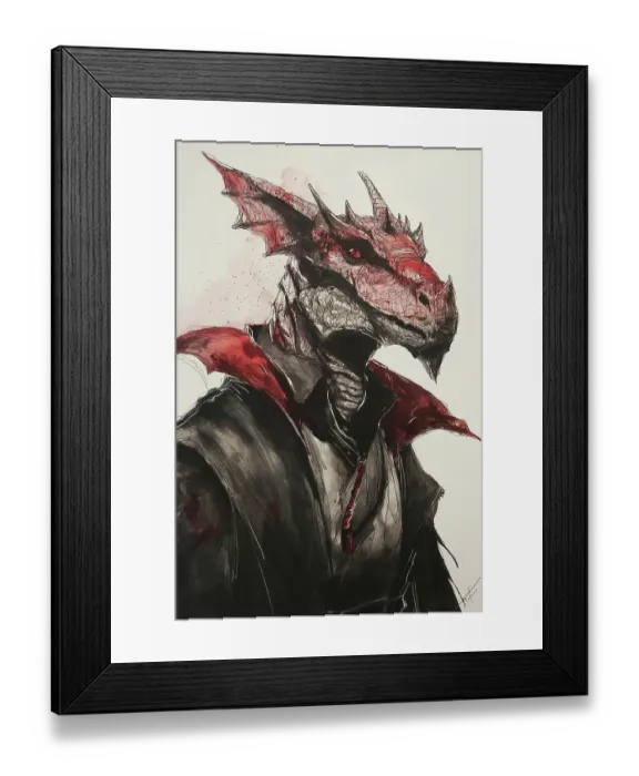 Framed Print : Close-up of alien in garb. (AI Generated) Framed Print : Close-up of alien in garb. (AI Generated)