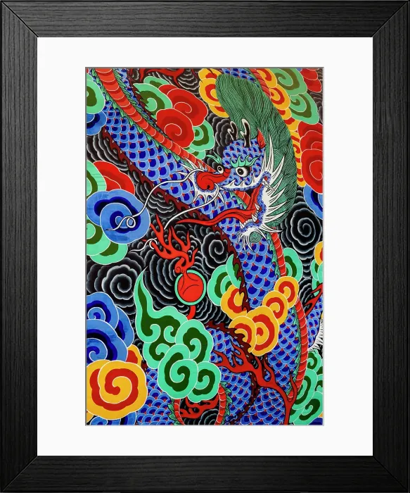 Framed Print : Closeup of colorful Korean Buddhist drum, Hiroshima, Japan Framed Print : Closeup of colorful Korean Buddhist drum, Hiroshima, Japan