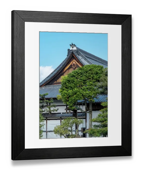 Framed Print : Decorative roof, Ninomaru-goten Palace, Nijo Castle, Kyoto, Japan