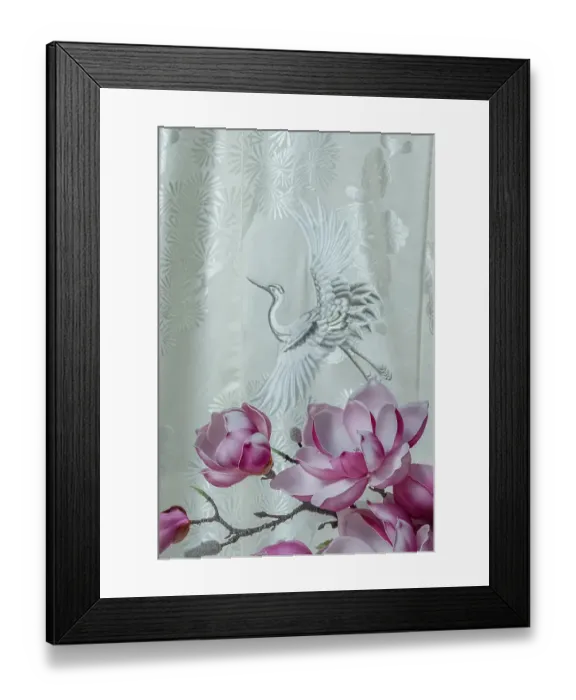 Framed Print : Embroidered silk wedding kimono in store window, Shibuya, Tokyo, Japan Framed Print : Embroidered silk wedding kimono in store window, Shibuya, Tokyo, Japan