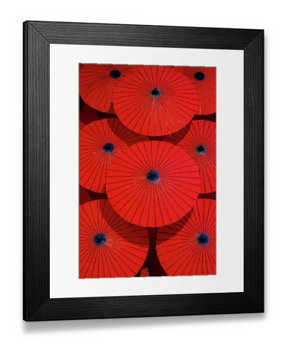 Framed Print : Red paper parasols on display, Arashiyama, Kyoto, Japan Framed Print : Red paper parasols on display, Arashiyama, Kyoto, Japan