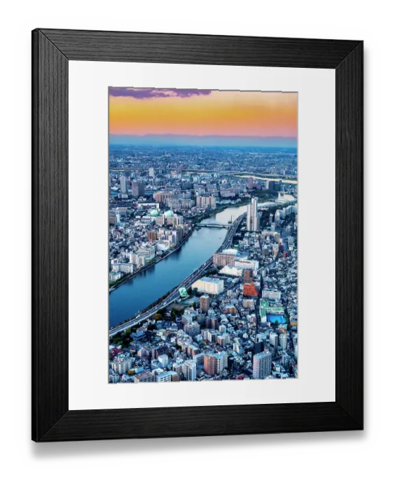 Framed Print : View of Tokyo from the Skytree tower, Tokyo, Japan Framed Print : View of Tokyo from the Skytree tower, Tokyo, Japan