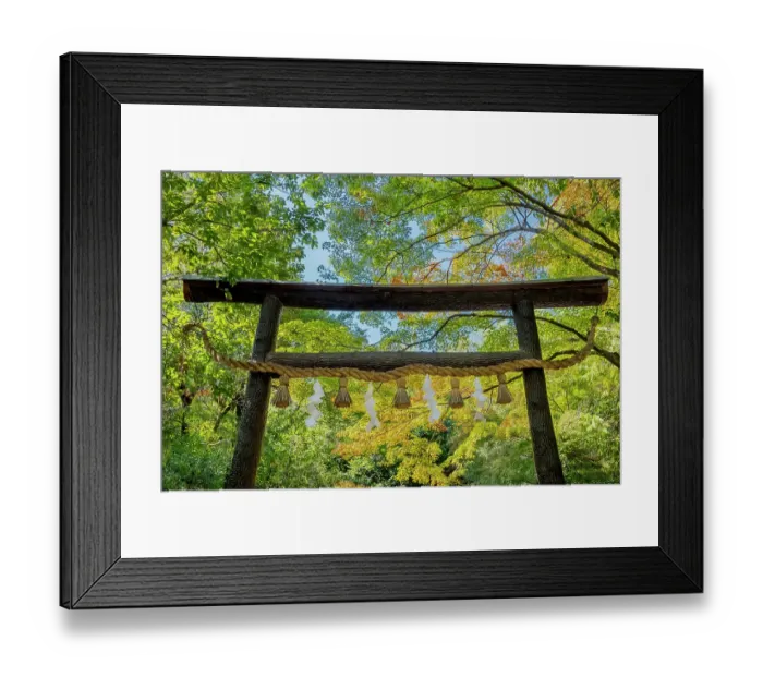 Framed Print : Wooden Torii Gate, Nonomiya Shinto shrine, Arashiyama, Kyoto, Japan