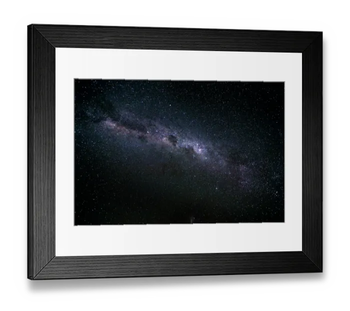 Framed Print : Night sky and milky way, Simpson Desert, Queensland, Australia