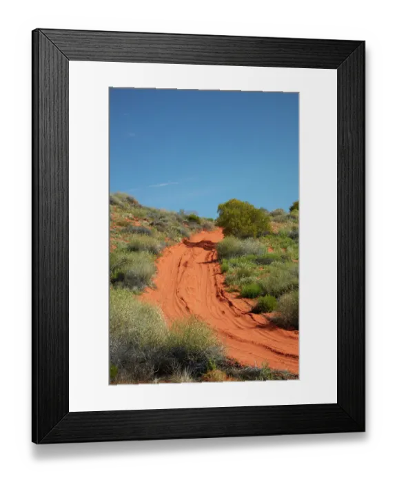 Framed Print : The French Line offroad track across dunes, Munga-Thirri National Park, Australia Framed Print : The French Line offroad track across dunes, Munga-Thirri National Park, Australia