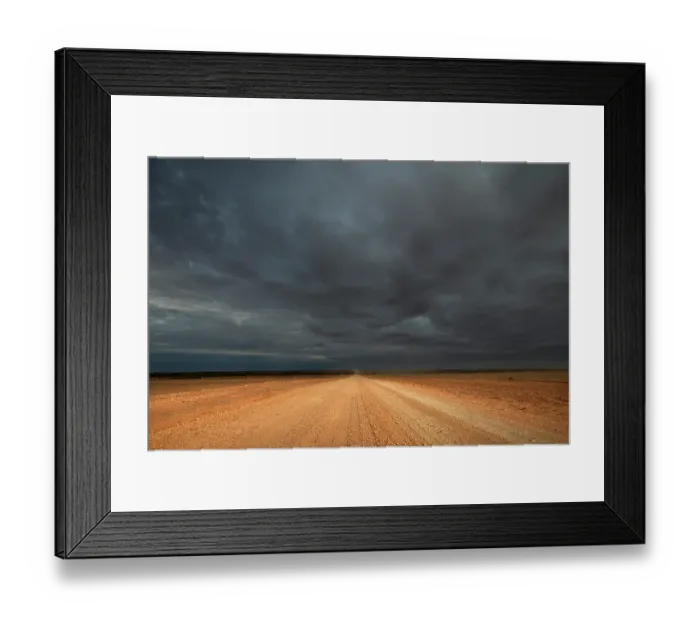 Framed Print : Approaching storm, Strzelecki Track, Australia