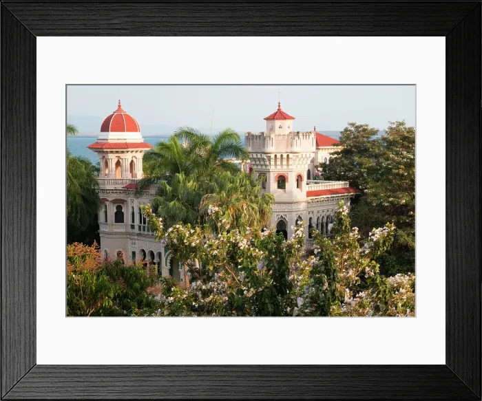 Framed Print : Cuba, Cienfuegos. Punta Gorda, Palacio de Valle, architectural influences of Spanish-Moorish, Romanesque, Baroque and Mudejar