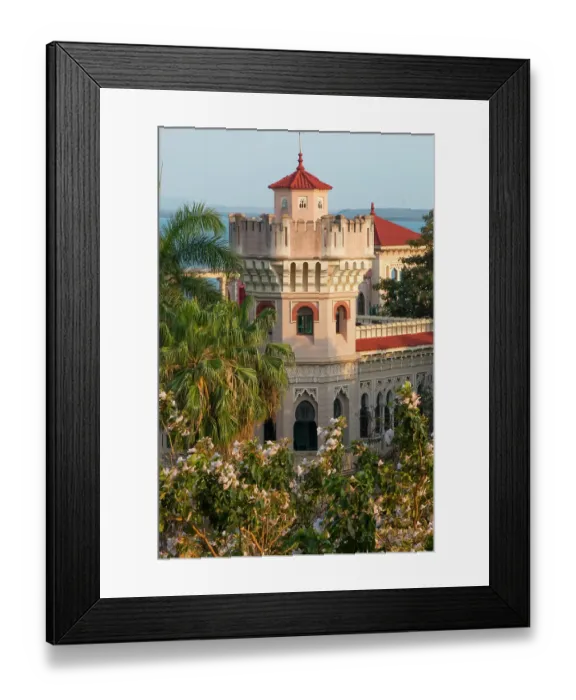 Framed Print : Cuba, Cienfuegos. Punta Gorda, Palacio de Valle, architectural influences of Spanish-Moorish, Romanesque, Baroque and Mudejar Framed Print : Cuba, Cienfuegos. Punta Gorda, Palacio de Valle, architectural influences of Spanish-Moorish, Romanesque, Baroque and Mudejar