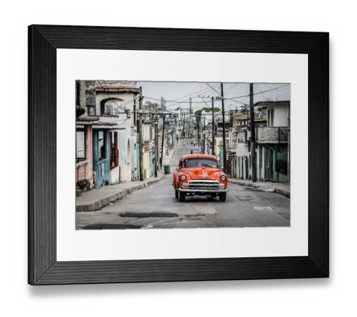 Framed Print : Cuba, Havana. Regla district. Vintage 1952 Chevrolet Styeline. (Editorial Use Only)