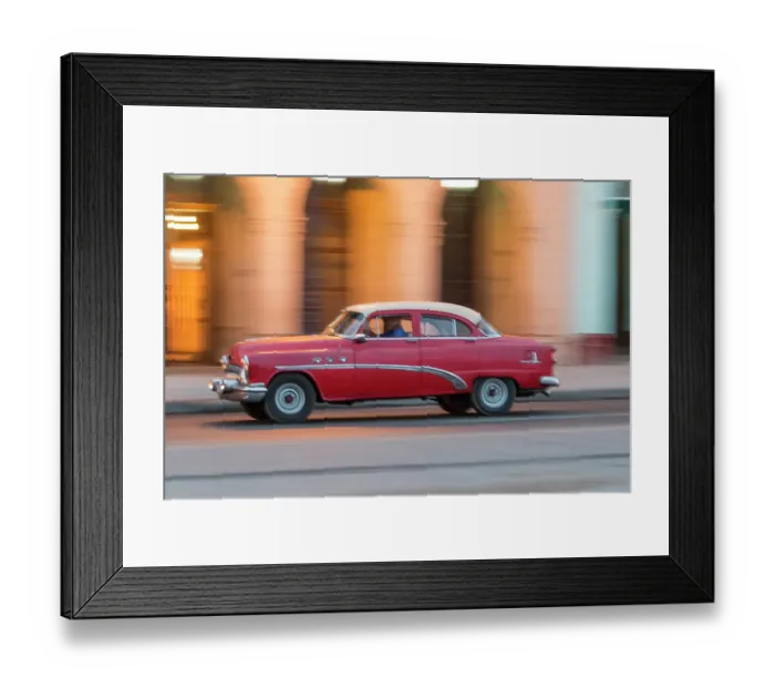 Framed Print : Cuba, Havana. Vintage 1953 Buick Special. (Editorial Use Only)
