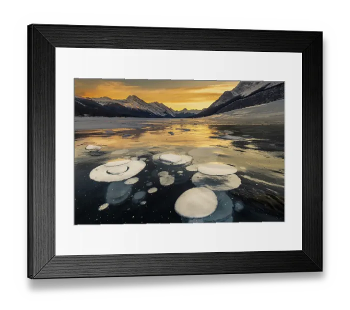 Framed Print : Bubbles, Spray Lake, Canadian Rockies Framed Print : Bubbles, Spray Lake, Canadian Rockies