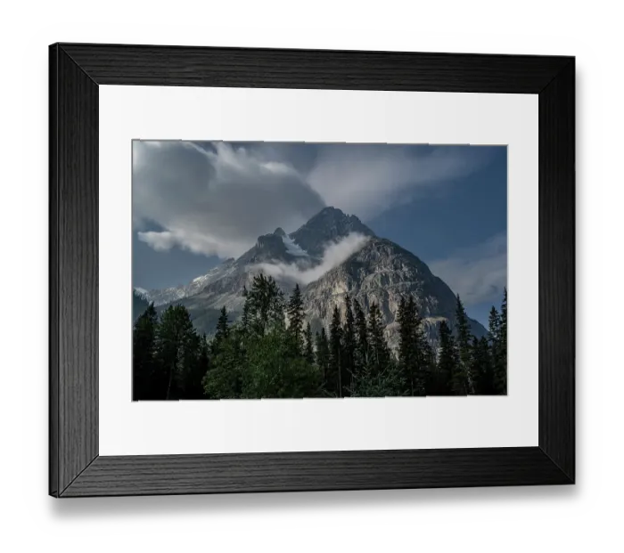 Framed Print : Canada, British Columbia. Mountain, forest and sky, Yoho National Park Framed Print : Canada, British Columbia. Mountain, forest and sky, Yoho National Park