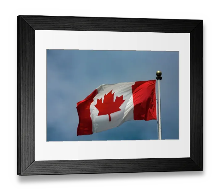 Framed Print : Canadian Flag, Canada