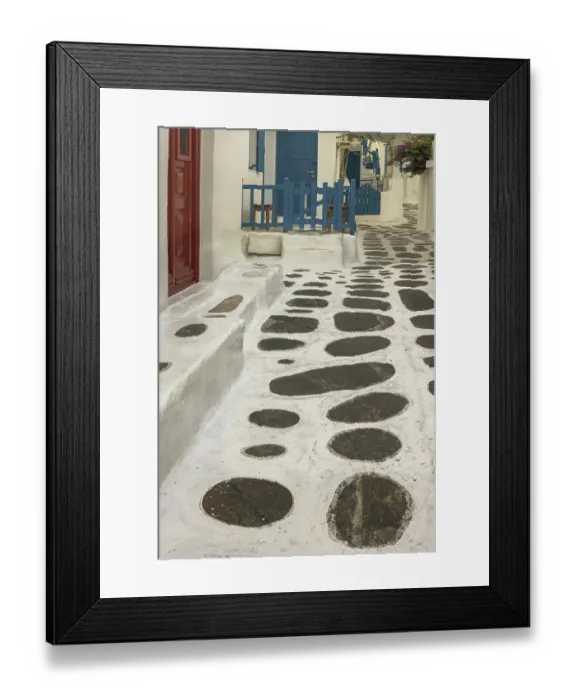 Framed Print : Mykonos Street, Greece Framed Print : Mykonos Street, Greece