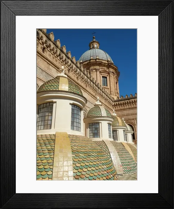 Framed Print : Palermo, Sicily. Cathedral of Palermo, built in 1104 this famous cathedral embodies the unique Arab-Norman Style architecture Framed Print : Palermo, Sicily. Cathedral of Palermo, built in 1104 this famous cathedral embodies the unique Arab-Norman Style architecture