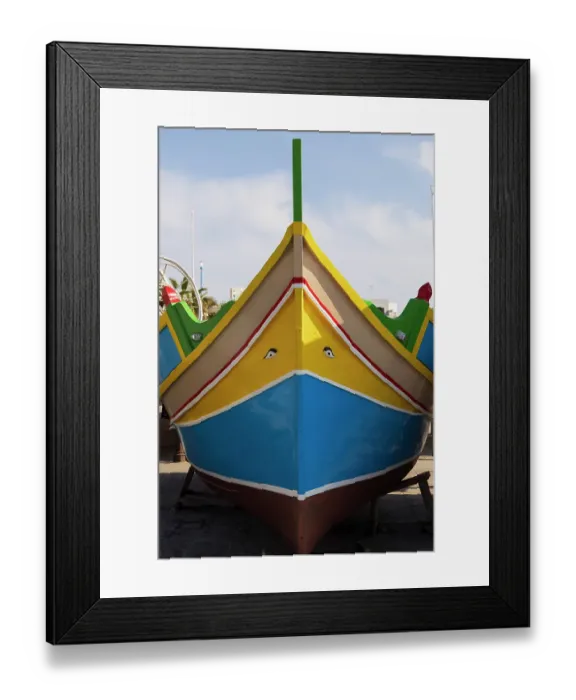 Framed Print : Malta, Marsaxlokk. Marsaxlokk harbor. Luzzijiet, plural of luzzu, colorful traditional Maltese fishing boats Framed Print : Malta, Marsaxlokk. Marsaxlokk harbor. Luzzijiet, plural of luzzu, colorful traditional Maltese fishing boats