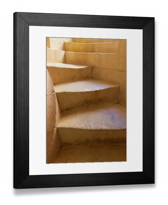 Framed Print : Malta, Mosta. The Sanctuary Basilica of the Assumption of Our Lady, or Rotunda of Mosta, 17th century Catholic church. Spiral staircase to the gallery inside the dome