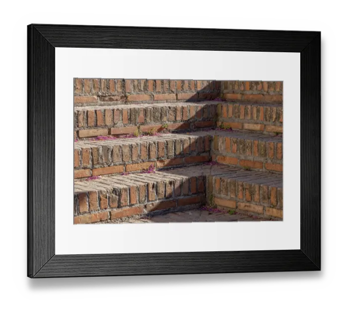 Framed Print : Albaicin, Province of Granada, Andalusia, Spain. Old brick stairs Framed Print : Albaicin, Province of Granada, Andalusia, Spain. Old brick stairs