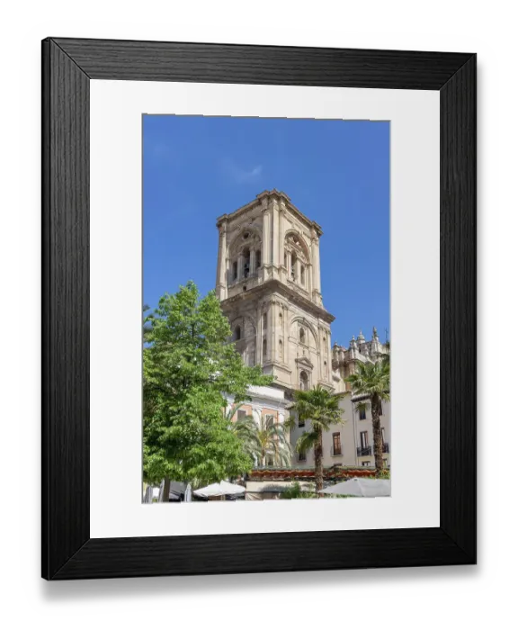Framed Print : Albaicin, Province of Granada, Andalusia, Spain. Bell tower of the Granada Cathedral Framed Print : Albaicin, Province of Granada, Andalusia, Spain. Bell tower of the Granada Cathedral