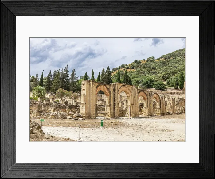 Framed Print : Medina Azahara, Cordoba, Andalusia, Spain. Ruins at the archaeological site of Medina Azahara, a Moorish fortified palace outside of Cordoba