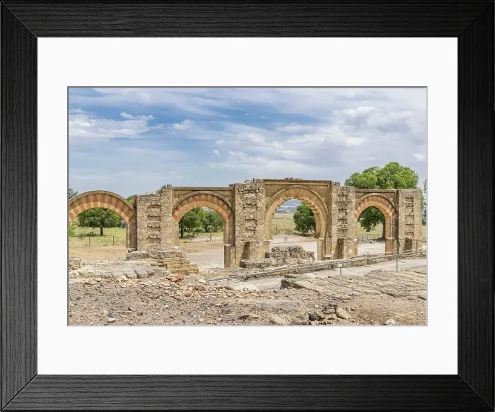 Framed Print : Medina Azahara, Cordoba, Andalusia, Spain. Ruins at the archaeological site of Medina Azahara, a Moorish fortified palace outside of Cordoba