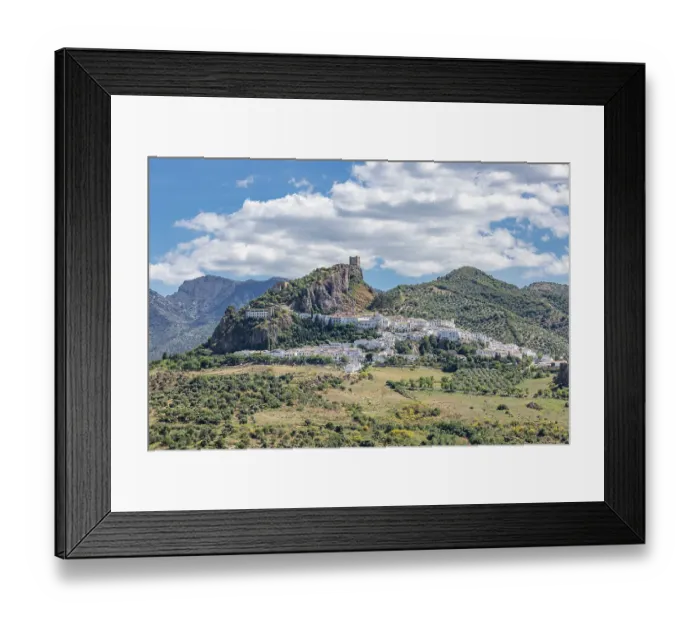 Framed Print : Cadiz, Andalusia, Spain. The Spanish village of Zahara de la Sierra Framed Print : Cadiz, Andalusia, Spain. The Spanish village of Zahara de la Sierra