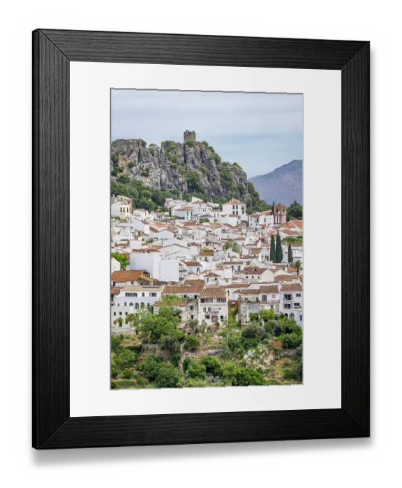 Framed Print : Algatocin, Malaga, Andalusia, Spain. Mountain village