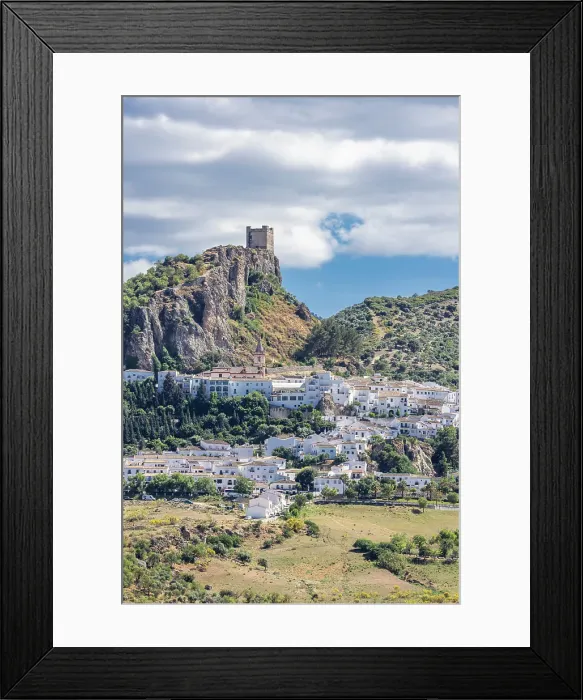 Framed Print : Cadiz, Andalusia, Spain. The Spanish village of Zahara de la Sierra Framed Print : Cadiz, Andalusia, Spain. The Spanish village of Zahara de la Sierra