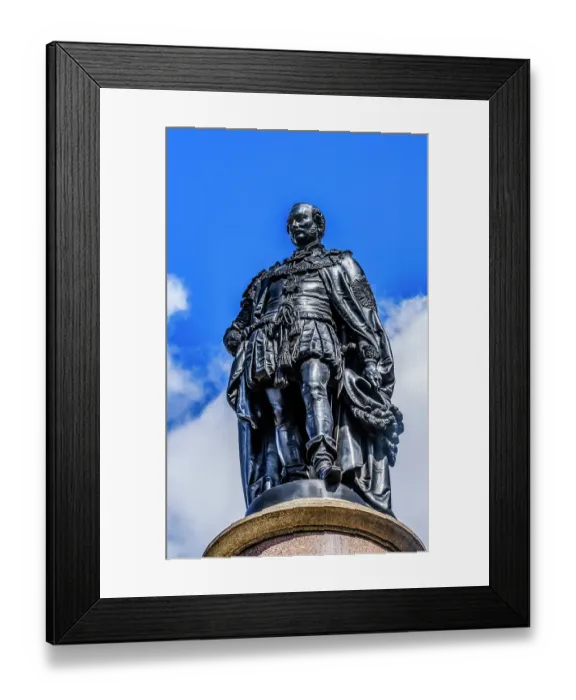 Framed Print : Prince Albert statue Front Royal Albert Hall, Kensington, London, England. Statue built by John Dunham in 1866 Moved from Garden to Hall in 1899. Prince Albert was Queen Victoria's dead husband Framed Print : Prince Albert statue Front Royal Albert Hall, Kensington, London, England. Statue built by John Dunham in 1866 Moved from Garden to Hall in 1899. Prince Albert was Queen Victoria's dead husband