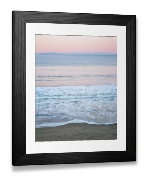Framed Print : USA, California, Half Moon Bay, Pastel dawn from Dunes Beach Framed Print : USA, California, Half Moon Bay, Pastel dawn from Dunes Beach
