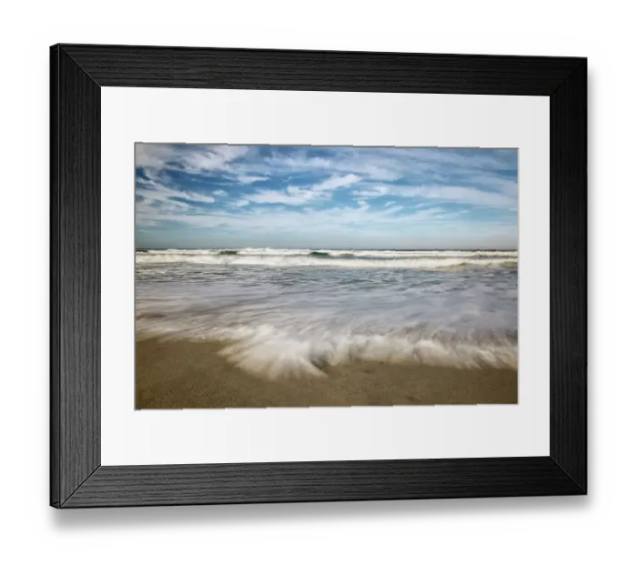 Framed Print : USA, California, Central Coast, Lompoc. Waves rolling in at Surf Beach Framed Print : USA, California, Central Coast, Lompoc. Waves rolling in at Surf Beach