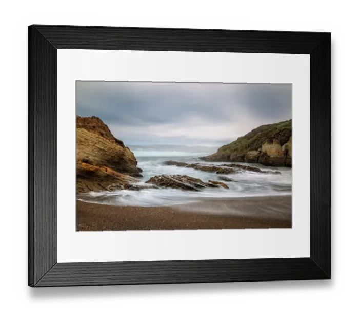 Framed Print : USA, California, Central Coast, Los Osos. Montana de Oro State Park, Ocean flows around small cove Framed Print : USA, California, Central Coast, Los Osos. Montana de Oro State Park, Ocean flows around small cove