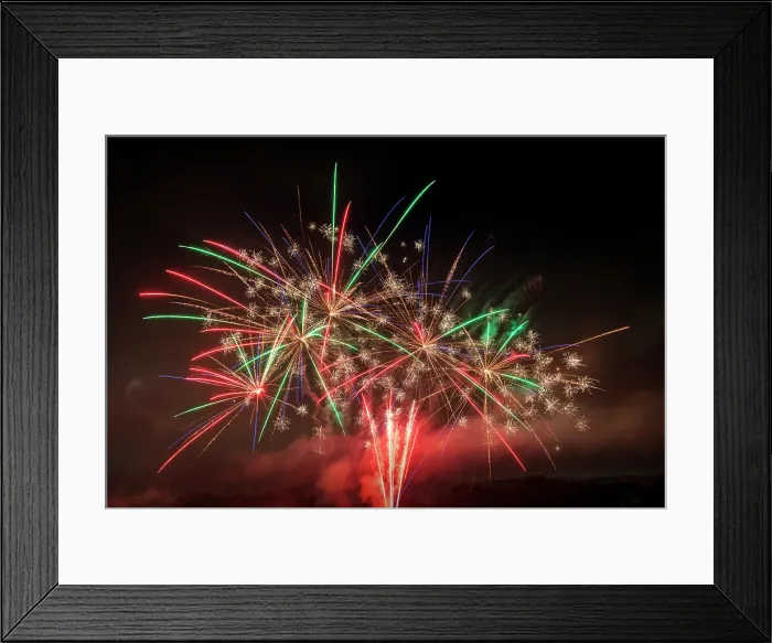Framed Print : USA, Indiana, Carmel. July 4th fireworks