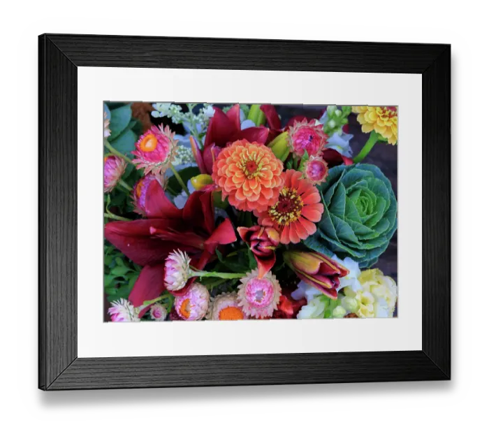 Framed Print : USA, Indiana, Fishers. A bouquet of colorful flowers Framed Print : USA, Indiana, Fishers. A bouquet of colorful flowers