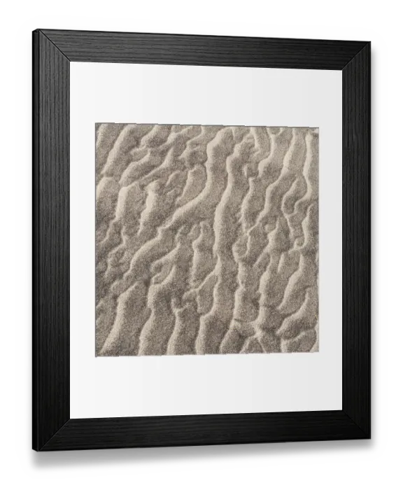 Framed Print : USA, New Jersey, Cape May National Seashore. Close-up of sand patterns Framed Print : USA, New Jersey, Cape May National Seashore. Close-up of sand patterns