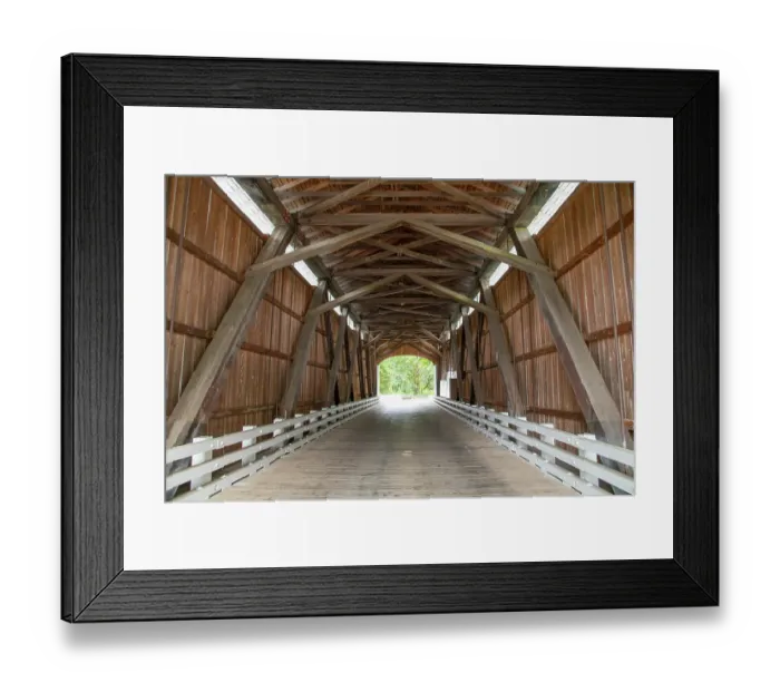 Framed Print : USA, Oregon, Lane County, Jasper Place Road, Fall Creek. Pengra Covered Bridge. 120 Foot Howe Truss Structure Framed Print : USA, Oregon, Lane County, Jasper Place Road, Fall Creek. Pengra Covered Bridge. 120 Foot Howe Truss Structure