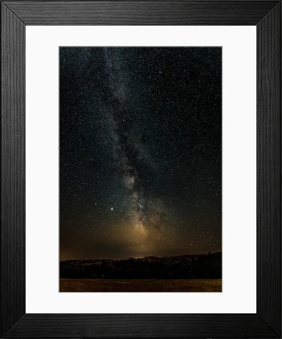 Framed Print : The Milky Way dominates the stary summer sky over Custer State Park in South Dakota Framed Print : The Milky Way dominates the stary summer sky over Custer State Park in South Dakota
