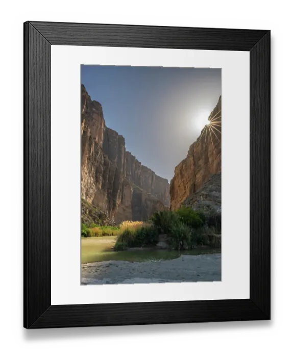 Framed Print : USA, Texas, Big Bend National Park. Landscape with Rio Grande River and Santa Elena Canyon Framed Print : USA, Texas, Big Bend National Park. Landscape with Rio Grande River and Santa Elena Canyon