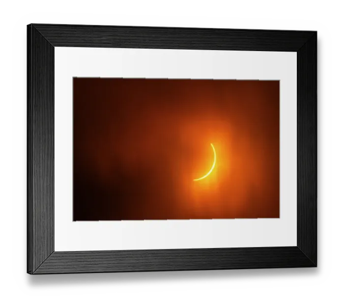 Framed Print : USA, Texas, Hill Country. Solar eclipse Framed Print : USA, Texas, Hill Country. Solar eclipse
