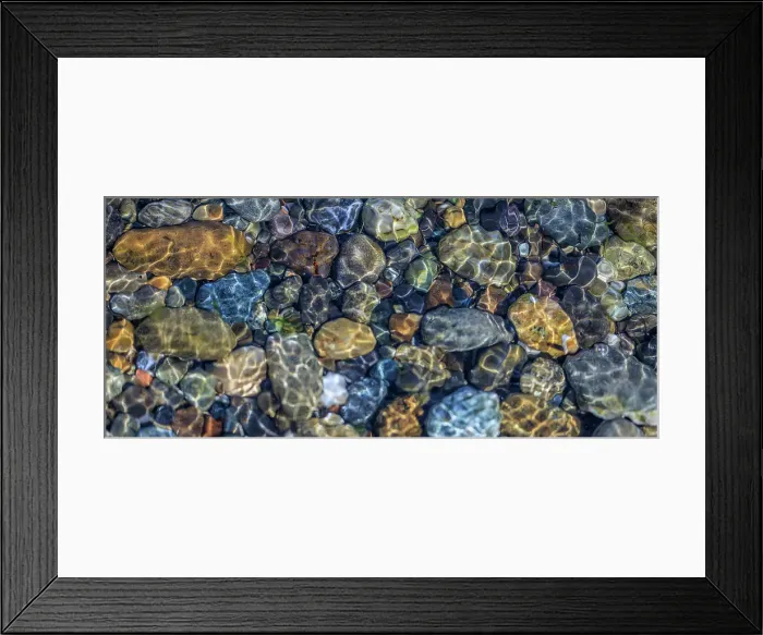 Framed Print : USA, Washington State, Seabeck. Rocks and ripples in beach water Framed Print : USA, Washington State, Seabeck. Rocks and ripples in beach water